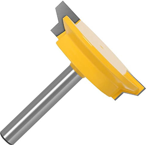 Broca enrutadora de moldura de cajón recto, 8mm, 12mm, 1/2 pulgadas, cerradura de cajón, enchufe de cuchillo de espiga, Fresa de madera, herramienta de carpintería for puerta, 1 ud.(12mm shank)