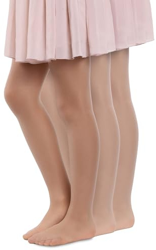 MANA MANA Collant Bambina Eleganti - Calze Danza Classica Bambina in Materiale Morbido e Traspirante - Collant Neonata per Scuola e Occasioni Speciali, Comfort e Eleganza Italiana, 146/152