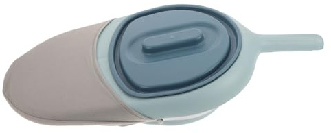 SHERCHPRY Padella per Allettati in Plastico Leggera e Resistente Design Compatto e Forma Rotonda, Adatta per Anziani e Donne in Casa o Campeggio Colore Casuale