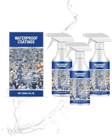 Gravelhold Eco Resin, Water-Based Stone & Pebble Binder, Gravel Binder Binder for Gravel Stones and Mulch on Pots, Gardens, Paths & Landscaping, Borders, Patios & Garden Paths & Pet Friendly (3Pc)