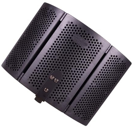 Kisangel Pantalla Antiviento para Micrófono Abs Resistente Filtro Anti-ruido, Funda Protectora para Estudio de Grabación, Accesorio para Micrófono Aislamiento Acústico para Voz y Grabación Profesional