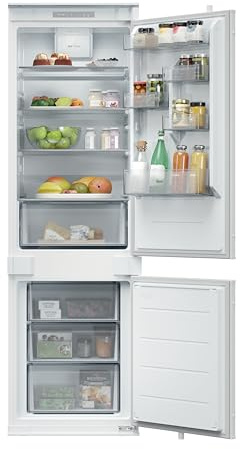Hoover H-Fridge 400 Integrated Fridge Freezer, E Rated, Low Frost, hOn App Connectivity, 268L Total Capacity, White, 54x55x177 cm - HONBQL3518EVK-UK