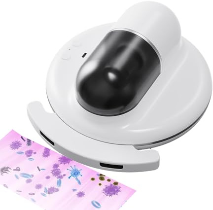 Yaasier Aspiradora Antiácaros,Aspirador de Ácaros con Luz UV y Calentamiento, Automática Elimina el 99.9% de alérgenos en colchones, Camas y sofás