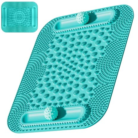 Tapis de pression du pied - Paillasson portable pour acupression - Pad avec double bande de roulement - Stimulateur de jambe pour la circulation sanguine Hommes Femmes Maison Gym Récupération Meilleur