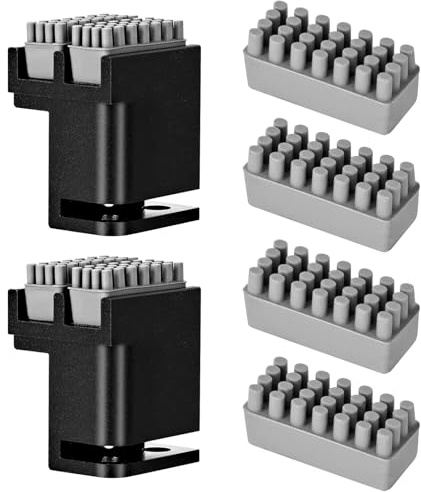 2 Stück Panda Brush PX Silikon Düsen Set für 3D Bambu-Lab P1S/P1P/X1/X1C/X1E mit 4 Silikon 3D Drucker Düsenbürste