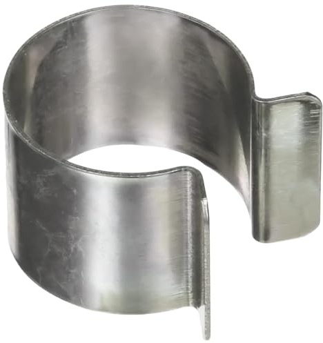 TECPLAST Lot de 40 Clips pour bâche Serre 25mm (diamètre) x 30mm - 30CP - Haute Qualité - Clips de Fixation métal revêtement Zinc