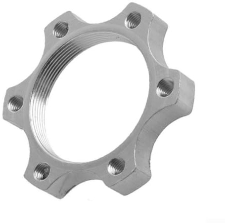Disc Brake Flange Adapter for Bicycles Fits For ROTOR Freewheel Threaded Hubs, Lightweight Aluminum Design (44mm)