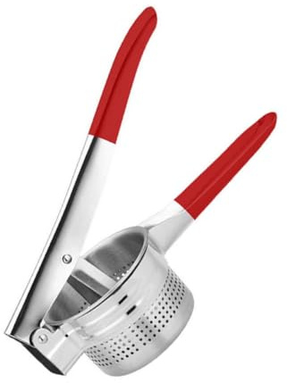 Toyvian Presse-Fruits Manuel 9 CM Rouge Revêtement Plastique Extracteur de Jus Portable pour Fruits et Légumes Presse-Agrumes Stable à Poignée Ergonomique la Cuisine et Bar