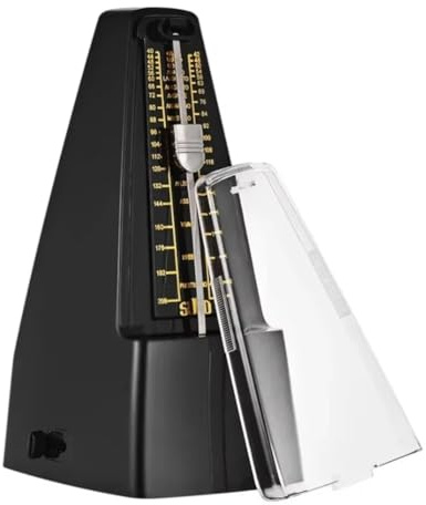 Buhdjfnke Standard Präzisionsmechanisches Metronom Ist Geeignet für Klavier, Gitarre, Violine, und Andere Instrumente Schwarz