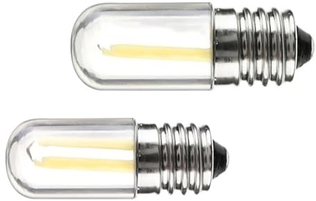 JrEam Ampoule LED E12 E14, Variable 110V 220V 4W, Filament COB for Lustre, Remplacement 30W(Warm White,E12_220V_Yes_4W)