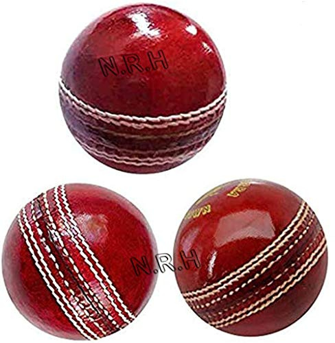 Lot de 3 balles de cricket en caoutchouc souple pour entraînement