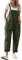 YESNO Women's Dungarees Loose Casual Plus Size Lightweight Sleeveless Overall Long Jumpsuit Playsuit Trousers Pants Dungarees (M PV9UK Ash Green)