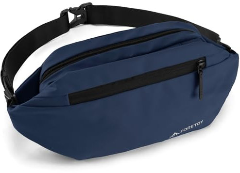 Marsupio Uomo e Donna, Marsupio Impermeabile, Marsupio Unisex Fanny Pack Bag con Borsa per Bottiglie, Borsa a Tracolla Cintura Regolabile per Sportivo Running Ciclismo Campeggio Viaggio Corsa