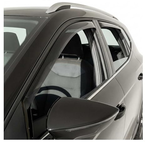 OMAC Windabweiser für Seat Arona 2017-2026 Acryl Dunkel 4tlg | Regenabweiser, Schützt vor Regen und Spritzwasser, waschstraßenfest