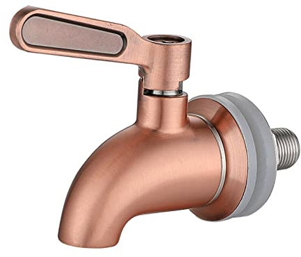 perfk 16mm Water Spigot Wine Barrel Drink Iced Beverage Dispenser Beverage Dispenser Accessories for Restaurant Drink, Rose Gold