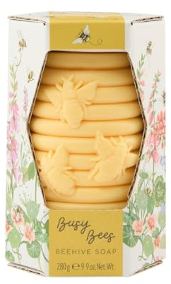 Heathcote & Ivory Soap 280g, Orange Blossom and Honey Fragrance, Moisturising, Shea Butter, Vegan and Cruelty Friendly, Gift For Nature Lovers, Approximate Size: L6.9 x W7.8 x H12.20 cm