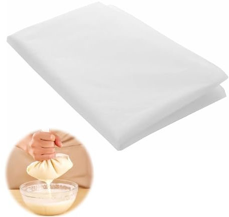 Jinsion Tela de Filtro de Malla de Nailon, Tela Filtrante de Nailon para Pintura de Red Tejida, Tela Filtrante de Malla, Tela de Nylon de Malla Filtrante Fina para Elaboración Casera (150 Micrón)