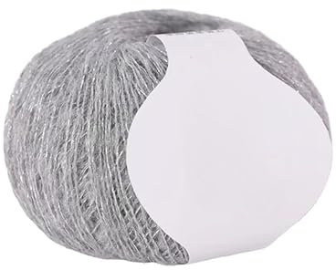 ZENZDS 2–8 Stück 25 g weiches Angora-Häkelgarn mit goldenen Pailletten/Faden, einfach zu verarbeiten, leichte Strickwolle für Kunsthandwerk, handgefertigte Kleidungsstücke, Pullover