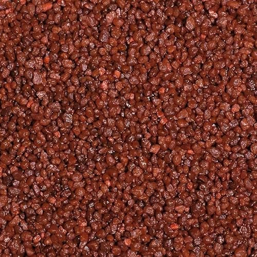 naninoa Aquarienkies Aquariensand Bodengrund Rundkies Farbig Bunt 2-3mm/25 kg. Braun Terra