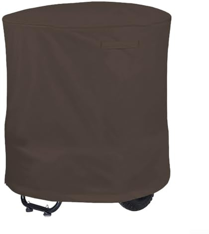 Funda impermeable diseñada específicamente para trituradoras de hojas y astillas de madera (café)