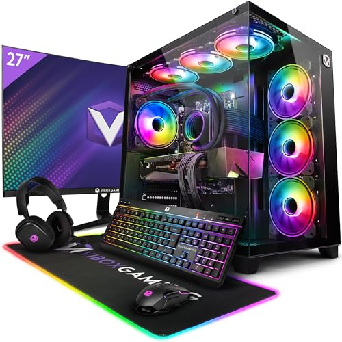Vibox VII-142 Gaming PC Bundle • Intel Core i7 12700KF 5.0GHz • Nvidia RTX 5090 32GB • 32GB RAM • 2TB NVMe SSD • Windows 11 • 27 Monitor • WiFi