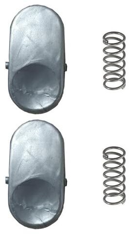 Wkldjf Juego de 2 cierres de herramientas plateadas de repuesto para aspiradoras, botón de cubo adecuado para varios modelos de aspiradoras