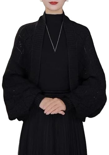 Sciarpa Avvolgente A Scialle In Maglia Aperta Sul Davanti Da Donna con Maniche Caldo Poncho In Maglia Mantello Cardigan Invernale Sciarpa Multifunzionale Cappotto Da Sera per Matrimoni E Feste