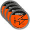 TCT Extreme Gehrungssägetisch, Sägeblatt 216mm x 30mm, Holzsägeblatt, geeignet für LS0815, DWS777, KGS216 (Packung mit 4, 60 Zähne blatt), WELLCUT