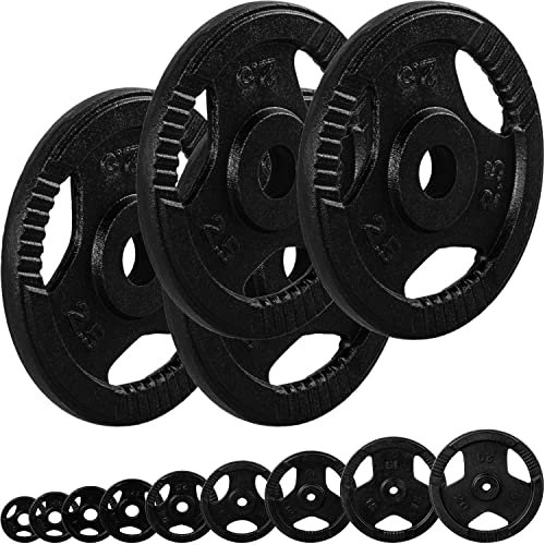 MOVIT® Hantelscheiben Set PRO, Gusseisen Gripper, 30/31 mm Standardnorm, schadstoffgeprüft, 4x 2,5kg