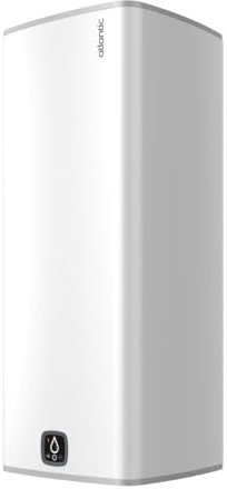 Chauffe-eau électrique connecté Linéo - 2400W - Carré vertical mural - 150L - 5 personnes - Blanc
