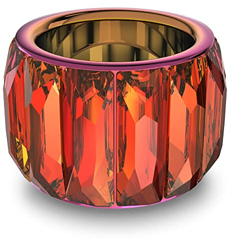 Swarovski Curiosa Cocktailring, Rosafarbener Damenring mit Edlem Swarovski Kristall
