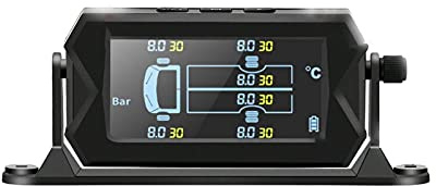Strumenti di controllo della pressione dei pneumatici CAMPER Camion TPMS. Sistema di monitoraggio della pressione dei pneumatici wireless dell'auto con 6 sensori esterni Sostituibile Allarme della tem