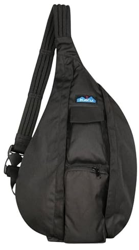 KAVU Rope Sling, Water-Resistant Crossbody Bag, Raven