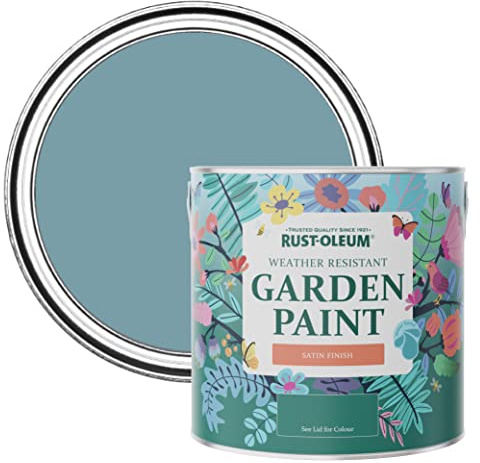 Rust-Oleum Blue Mould-Resistant Garden Paint In Satin Finish - Pacific State 2.5L