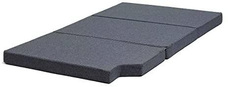 MR. DEKO Colchón Plegable de Espuma Fría 200x110x8 cm con Funda Lavable y Compacta para Camping y Viajes en Autocaravana