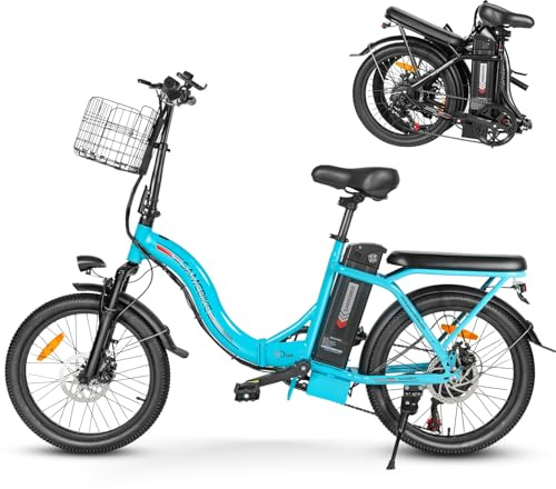 SAMEBIKE E-Bike Klapprad Elektrofahrrad mit 20*2.35 Fat Tire, 468KWH Lithium-Akku für Lange Reichweite bis 100KM, 7-Gang-All-Terrain Ebike Herren für MTB, Strand & Schnee