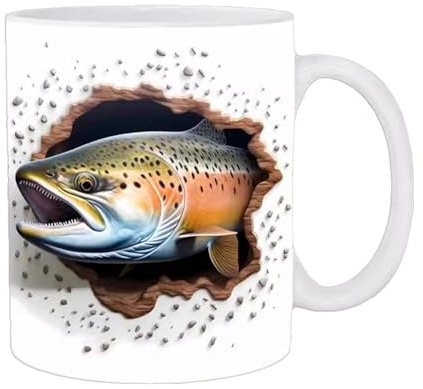 Tasse Becher Angel Fisch-er Zubehör Angelzubehör Geschenke für Fischen Kaffeetasse Anglerzubehör Fishing Männer Tassen Keramiktasse