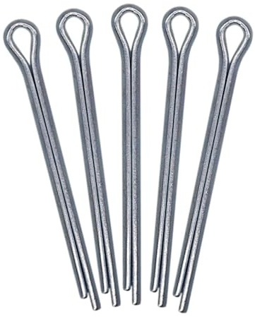 SKIR'CO (50 Stück) Splinte aus verzinktem Stahl 4 x 50 mm, Splintstifte, DIN 94, Splinte aus Metall