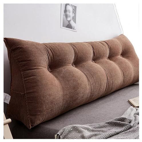Mosnesrt Rückenkissen 150cm Lesekissen Bett/Couch, Ergonomisch Keilkissen für Nacken, Dreieckiges Sofakissen Bücherkissen mit abnehmbarem waschbarem Bezug, Sitzkissen, Wandkissen, Blau