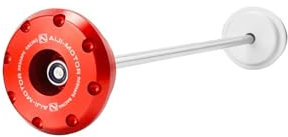 Sturzpads Rahmenschutz Fallschutz Motorrad Zubehör Vorne Hinterrad Achse Gabel Crash Slider Für Ducati Monster 1200 1200S 1200R Streetfighter V2 V4 SP V4S(RED Rear)