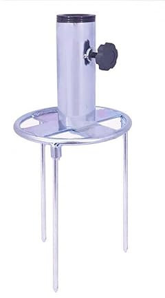 Stahlbruck Rasendorn, Sonnenschirmständer, Erdspieß, Erdanker für Sonnenschirme (S - Ø 32-43 mm)