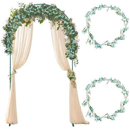 astylishome Fiori finti di giglio blu realistici, 2 pezzi, piante artificiali floreali per centrotavola, decorazione per la casa 6006