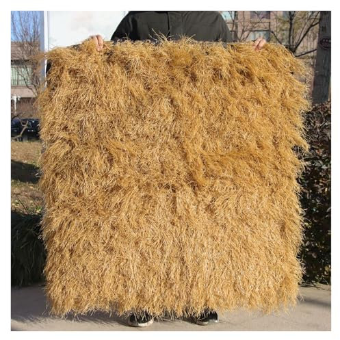 Synthetic Thatch Grass Roof, Artificial Thatch Roofing, Tiki Roof Thatch Rolls, Simulated Fake Straw, Faux Thatch Roofing, Duck Blinds Grass For Garden Patio Umbrella Fence Party Decoration(0.5x6m(19.