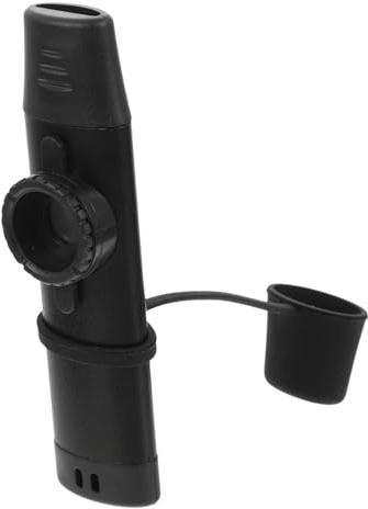 Professionelles Metall Kazoo in Schwarz, 1 Satz für Gitarrenbegleitung | Silikon Details, Leicht und Tragbar, für Klavier, Kinder, Geburtstagsparty und Geschenk