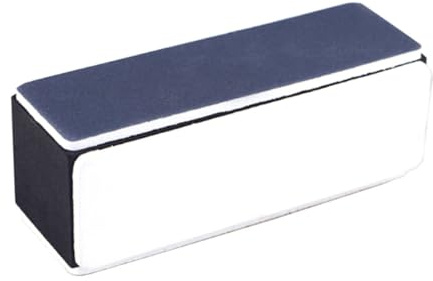 NIYANGLE Esponja Pulidora de Uñas Negra 4 Lados 3 Piezas Lijado Superfino Portátil para Manicura Profesional y Uso en Casa