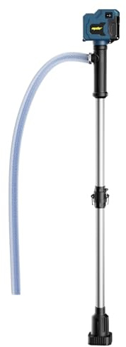 Mellif Pompe à eau sans fil compatible avec batterie Bosch Professional 18 V, pompe à eau (moteur sans brosse, débit max. 2725 l/h, hauteur de refoulement 8 m, débit 3 niveaux) pour citerne d'eau de