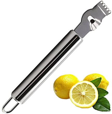 Hperu Limone a zester in Acciaio Inossidabile agrumi Arance Lime Arance per la Fetta di Frutta utensile da Cucina Arancione, utensile Arancione, al Limone