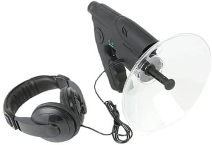 Microfono Parabolico Monocolo 8X Lunga Distanza Uccelli Ascolto Piatto Microfono Direzionale Uccello Ascolto Telescopio