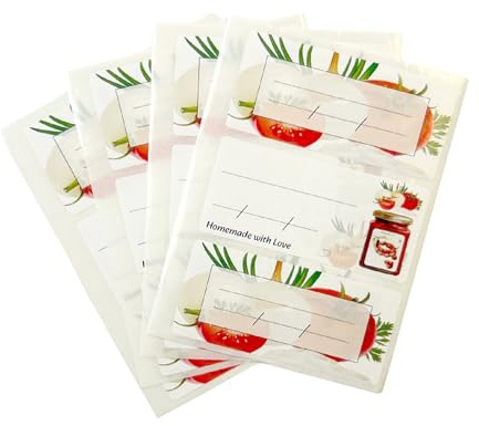 Pack of 12 Chutney Jar Labels 34x75mm