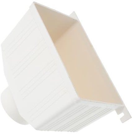Kisangel Tubo di Drenaggio Quadrato in PVC Connettore per Grondaia Raccolta Acqua Piovana Kit Deviatore per Raccolta Acqua Piovana Facile da Usare per Ville Case Esterni